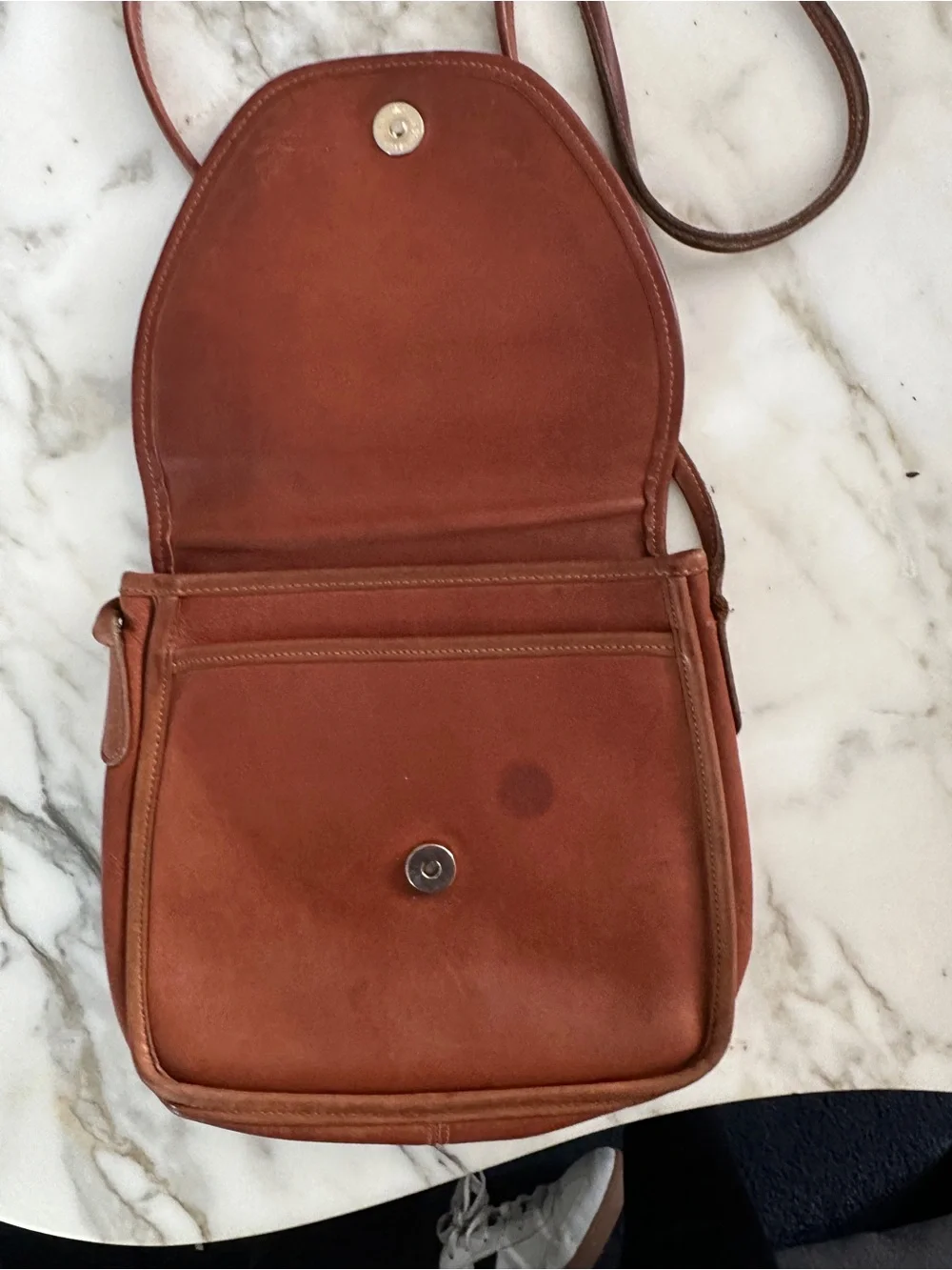Vintage Coach Lindsay Crossbody in British Tan